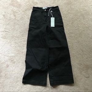 Everlane Wide Leg Crop Pant 00 Black